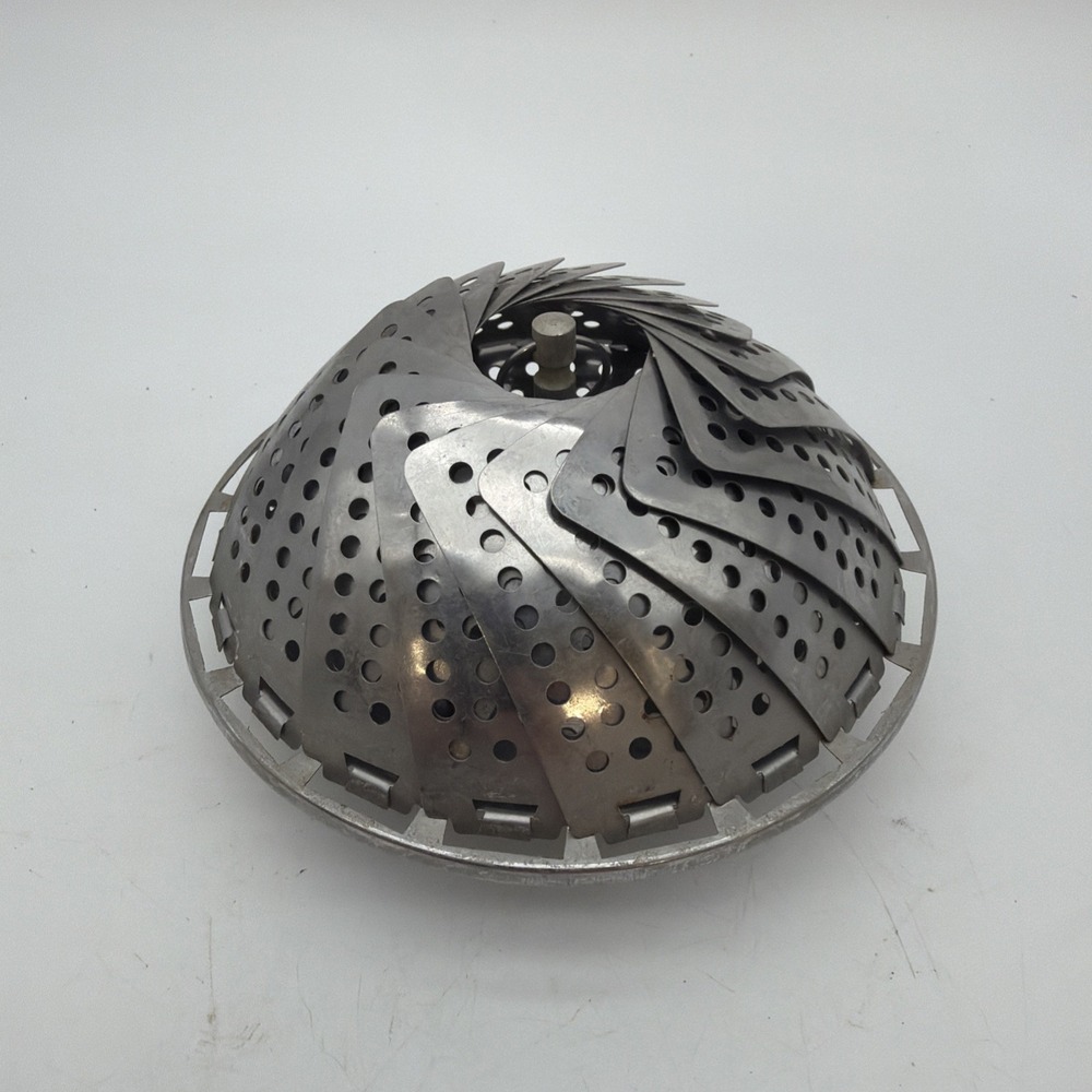 Vintage Vegetable Collapsible Steamer Stainless Strainer Folding Basket